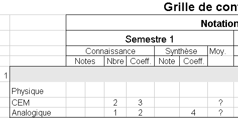 Téléchargez le calculateur de moyenne ...
